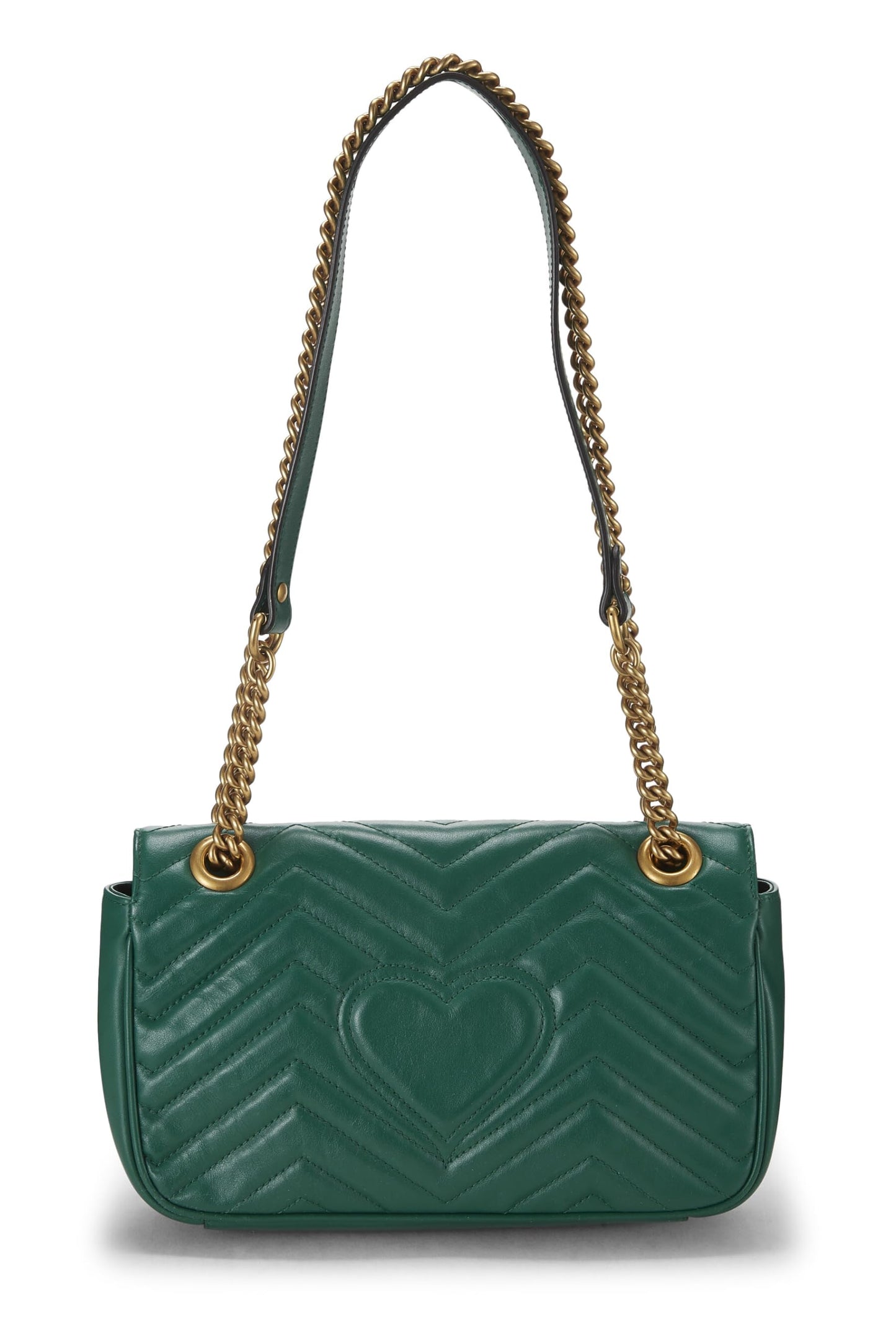 Gucci,  Green Leather GG Marmont MatelassÃƒÆ’Ã‚Â© Mini, Green