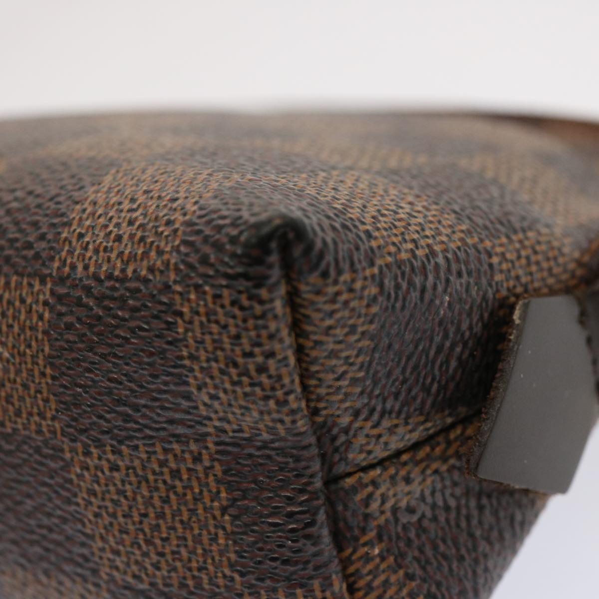 LOUIS VUITTON Damier Ebene Pochette Cosmetic PM Pouch N47516 LV 71213