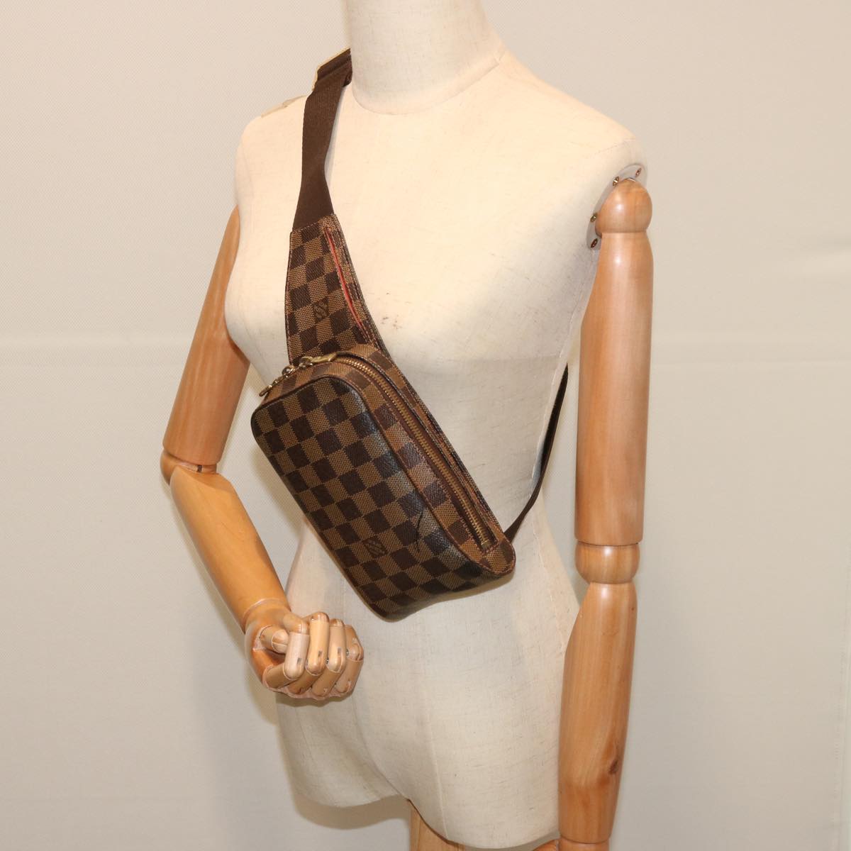 LOUIS VUITTON Damier Ebene Geronimos Shoulder Bag N51994 LV 71221