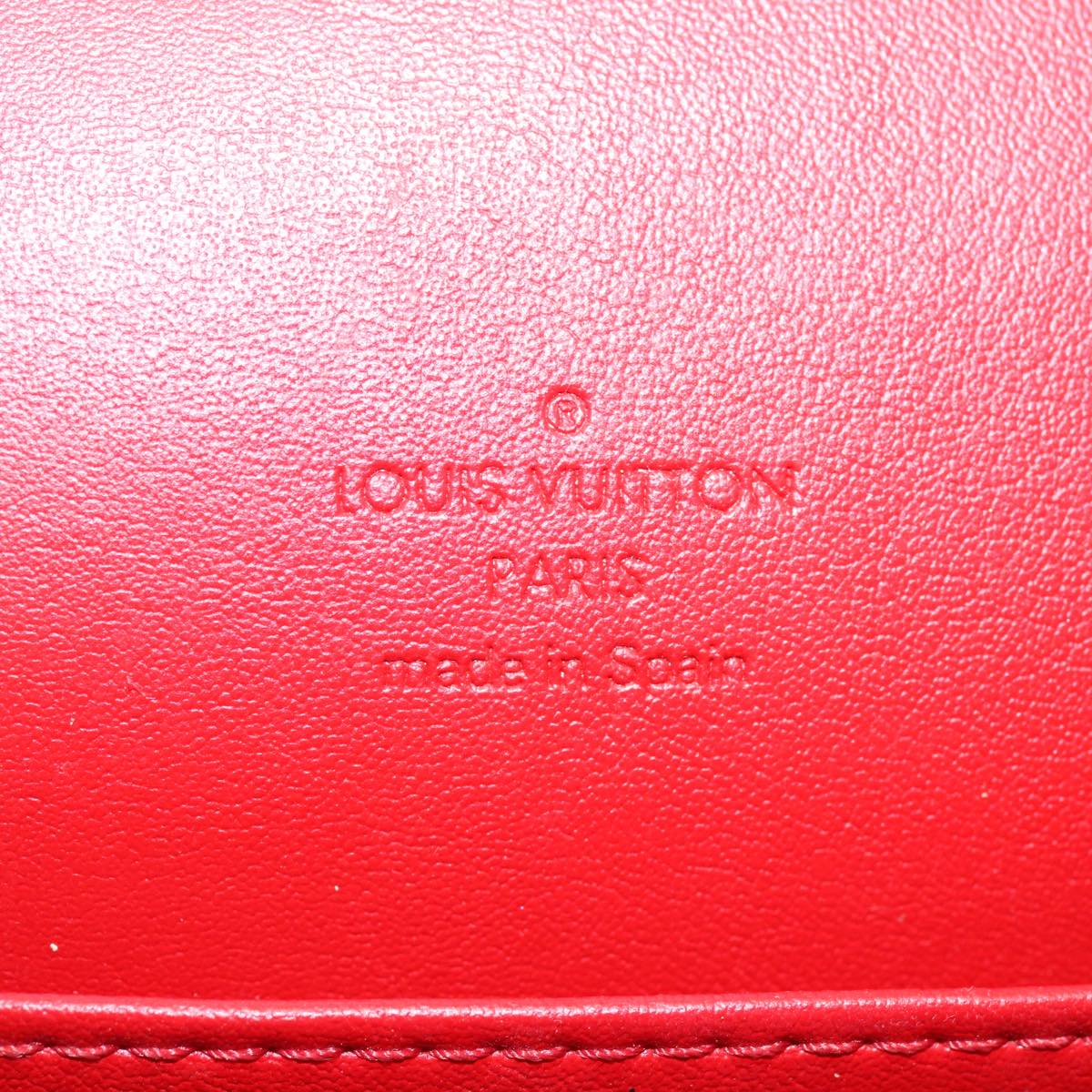 LOUIS VUITTON Monogram Vernis Thompson Street Bag Red M91094 LV 71222