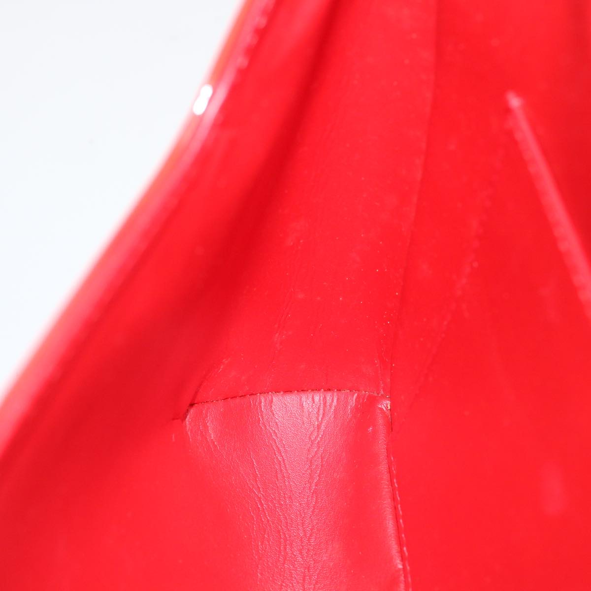 LOUIS VUITTON Monogram Vernis Thompson Street Bag Red M91094 LV 71222