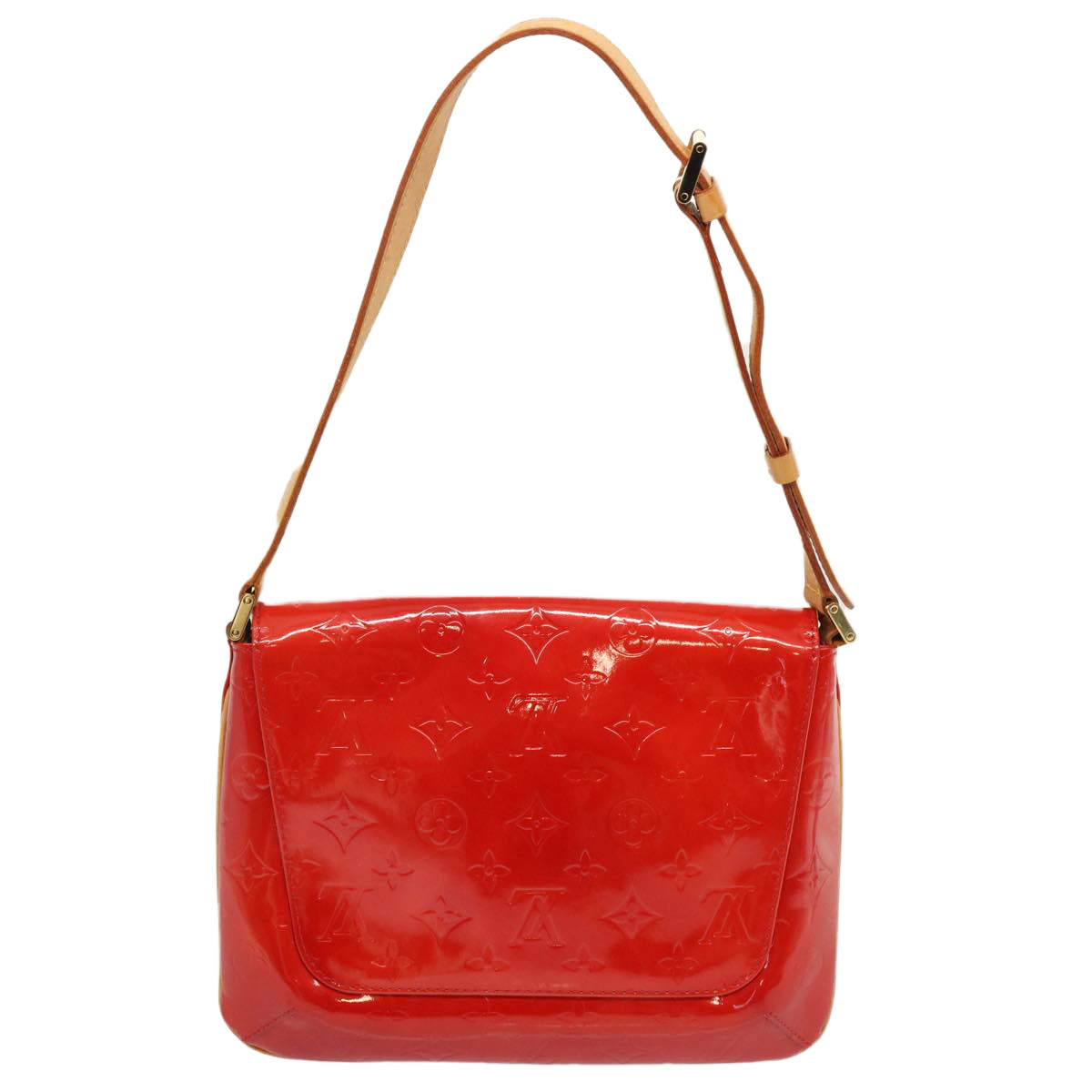 LOUIS VUITTON Monogram Vernis Thompson Street Bag Red M91094 LV 71222