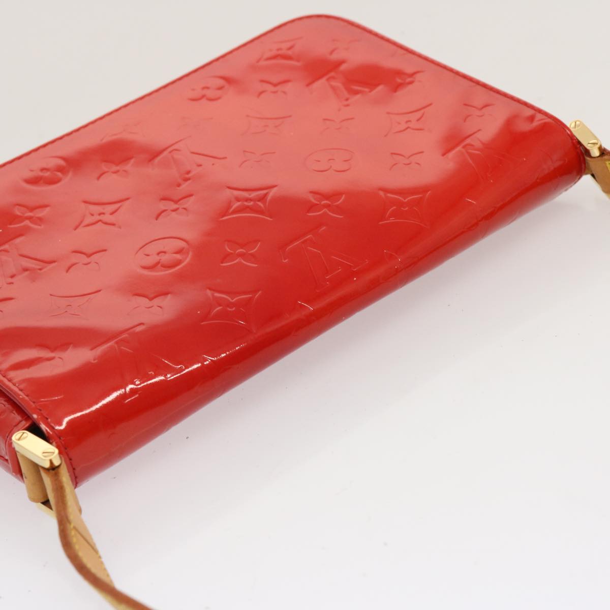 LOUIS VUITTON Monogram Vernis Thompson Street Bag Red M91094 LV 71222