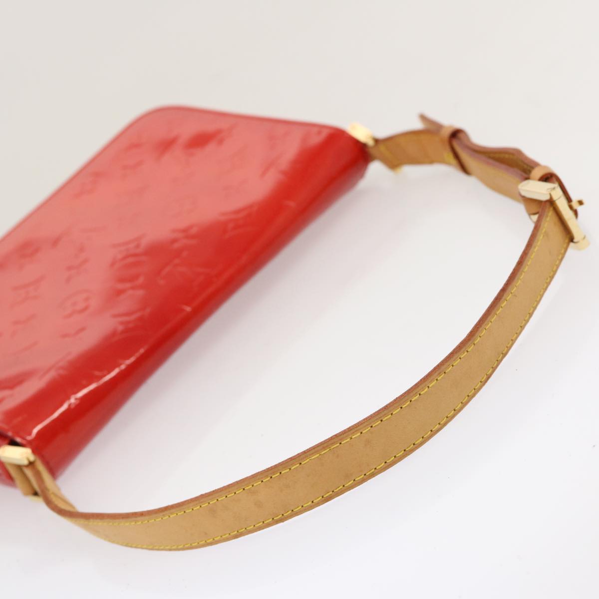 LOUIS VUITTON Monogram Vernis Thompson Street Bag Red M91094 LV 71222