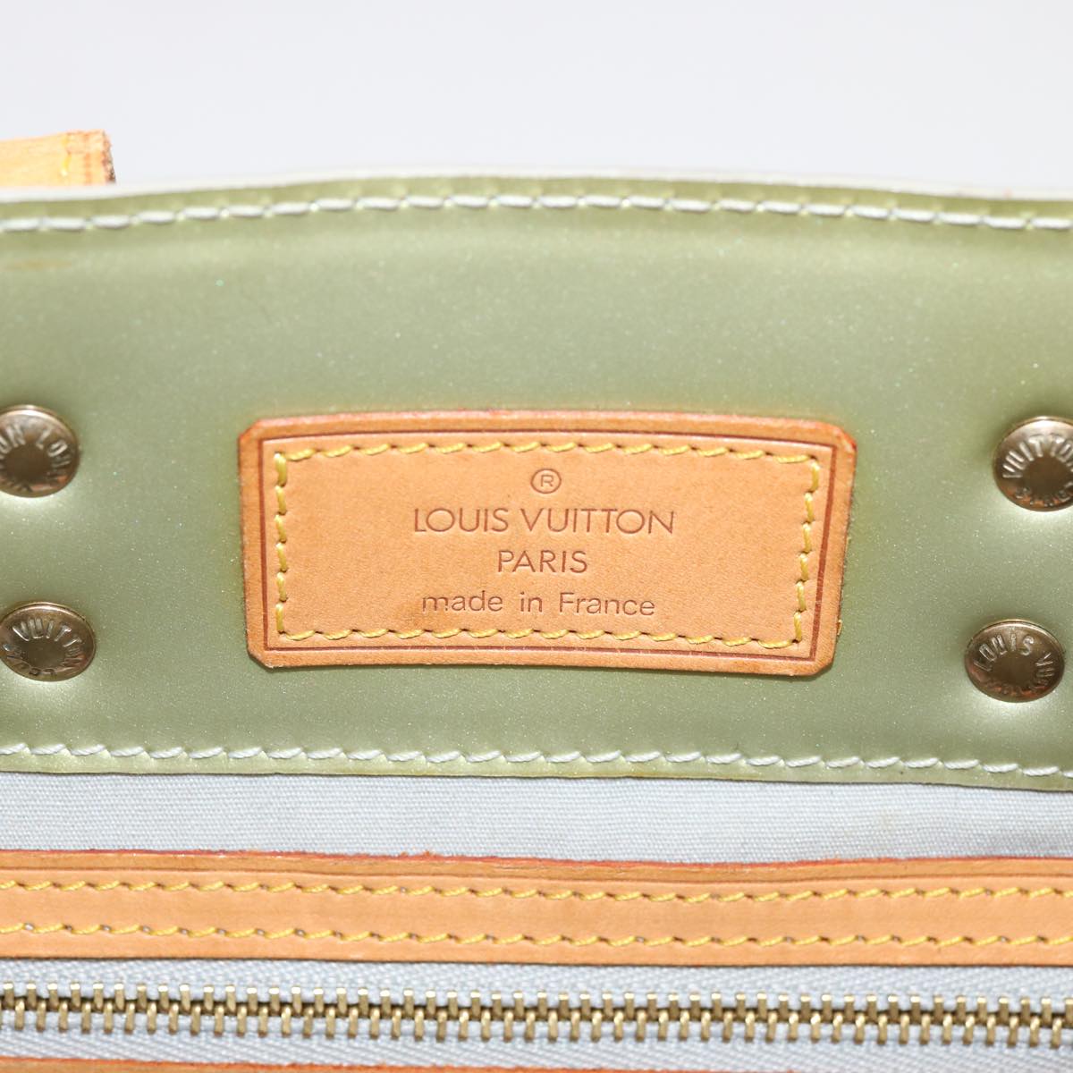LOUIS VUITTON Monogram Vernis Reade PM Hand Bag Gris M91145 LV 71223