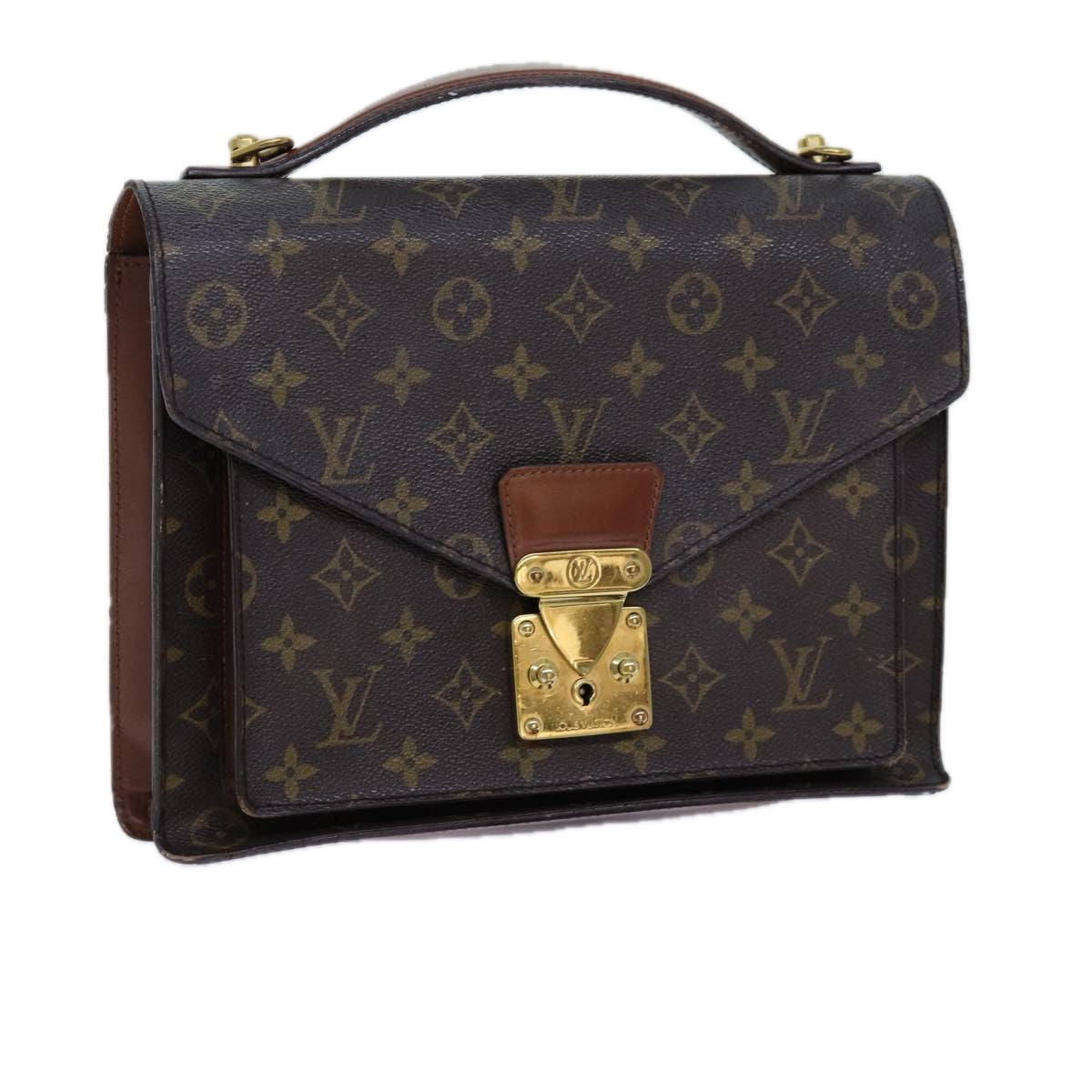 LOUIS VUITTON Monogram Monceau 28 Hand Bag 2way M51185 LV 71226