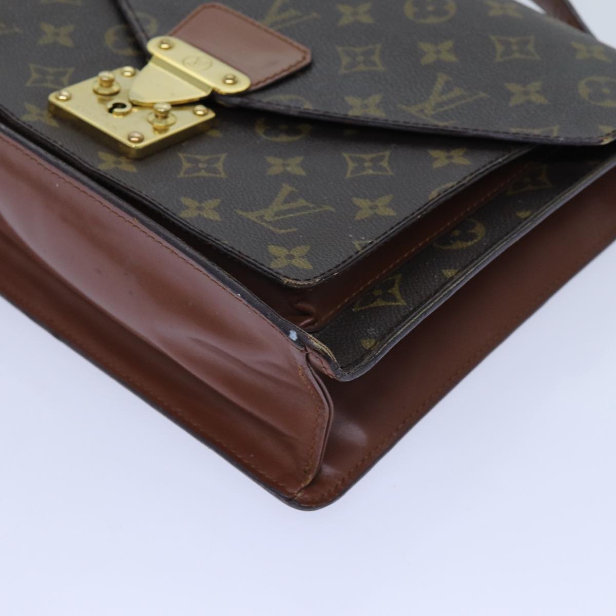 LOUIS VUITTON Monogram Monceau 28 Hand Bag 2way M51185 LV 71226