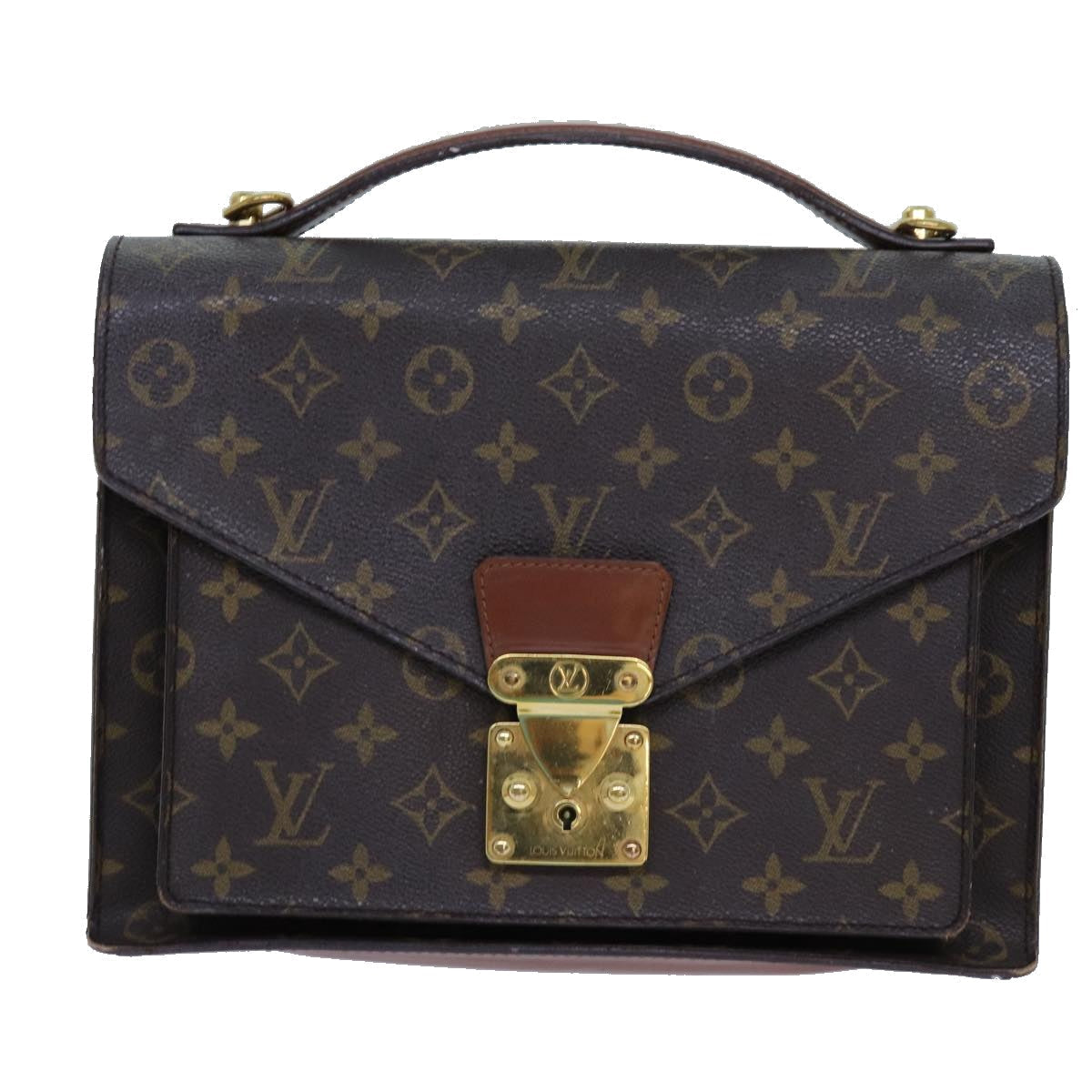 LOUIS VUITTON Monogram Monceau 28 Hand Bag 2way M51185 LV 71226