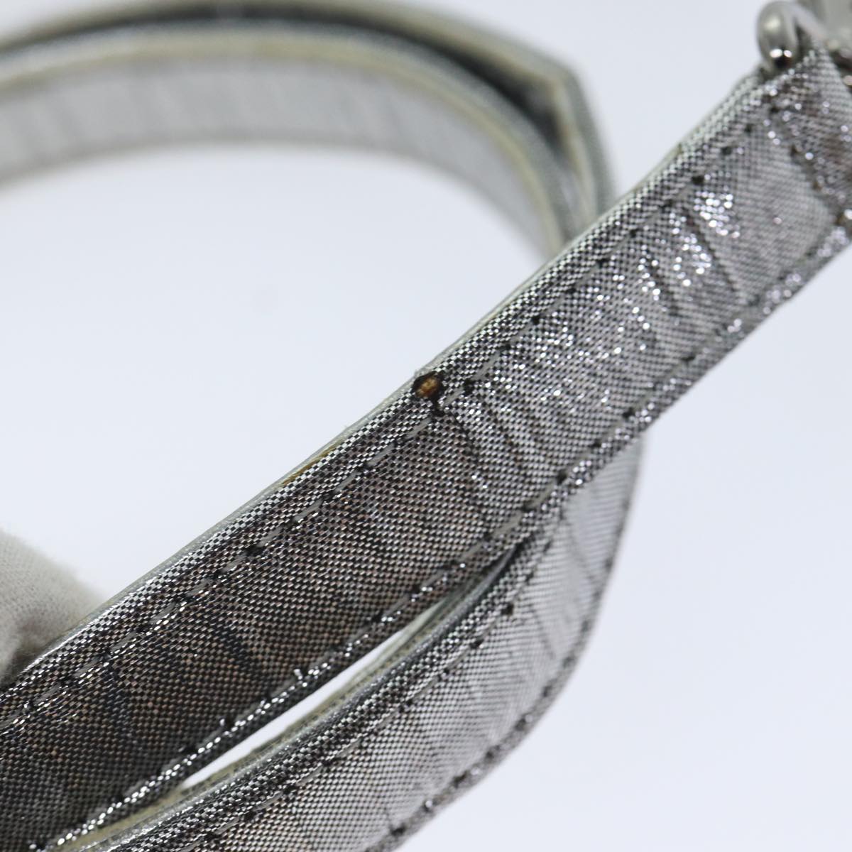 FENDI Zucca Canvas Hand Bag 2way Silver 71228
