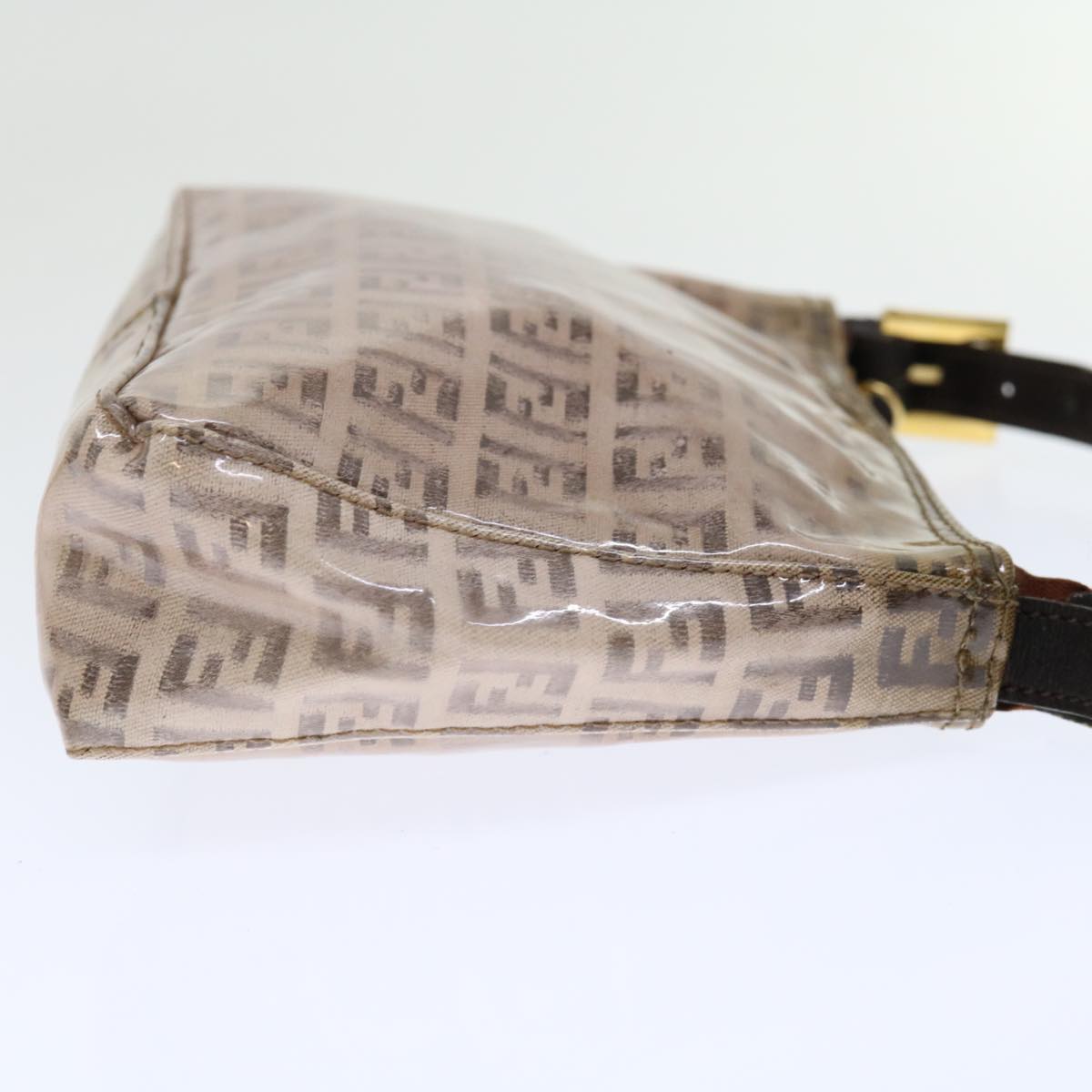 FENDI Zucchino Canvas Accessory Pouch Coated Canvas Beige 71230
