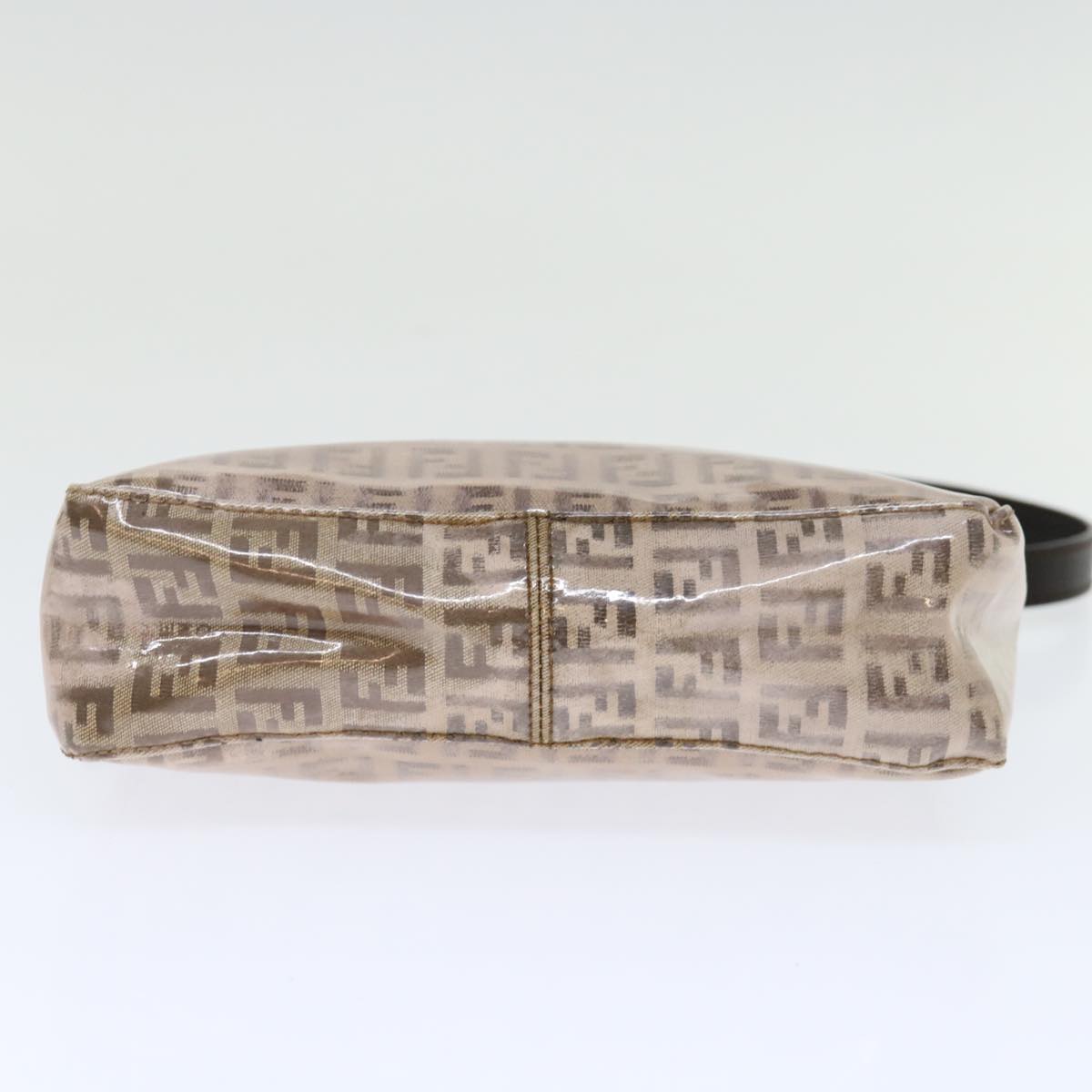 FENDI Zucchino Canvas Accessory Pouch Coated Canvas Beige 71230