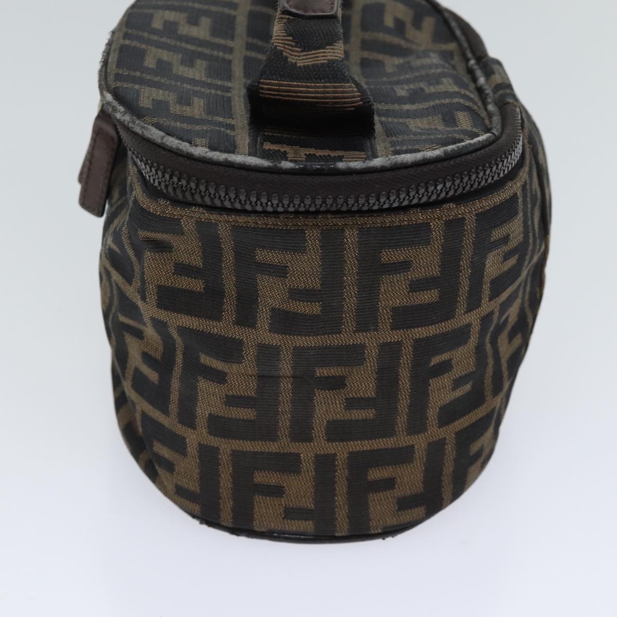 FENDI Zucca Canvas Vanity Cosmetic Pouch Brown 71232