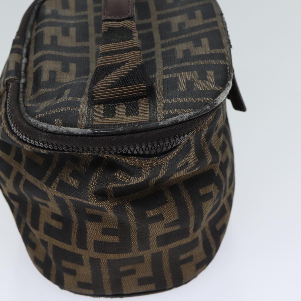 FENDI Zucca Canvas Vanity Cosmetic Pouch Brown 71232