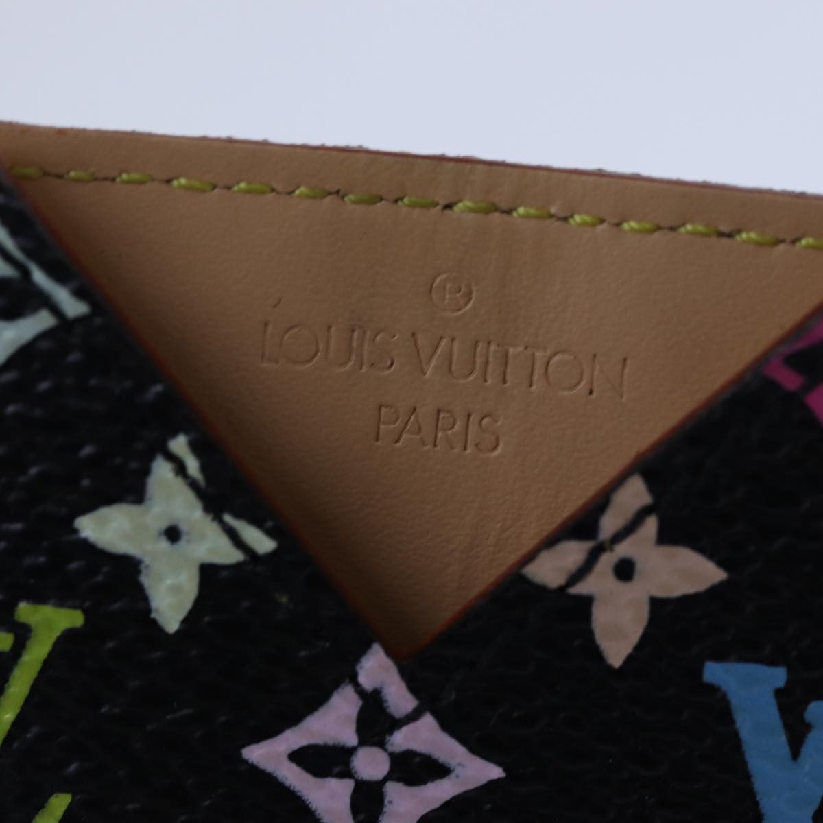 LOUIS VUITTON Monogram Multicolor Etui Mirror Black M92650 LV 71234