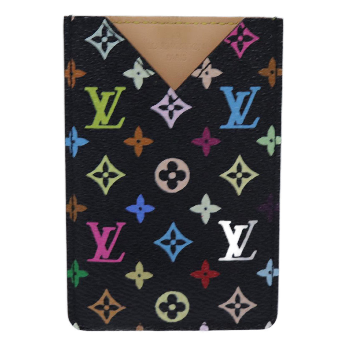 LOUIS VUITTON Monogram Multicolor Etui Mirror Black M92650 LV 71234
