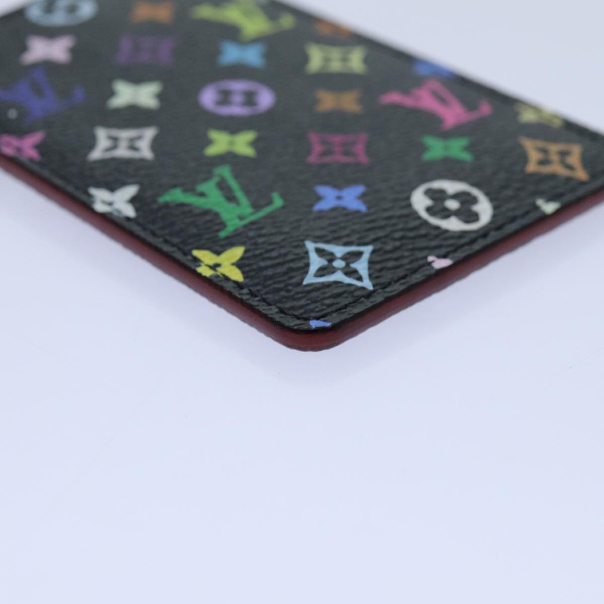 LOUIS VUITTON Monogram Multicolor Etui Mirror Black M92650 LV 71234