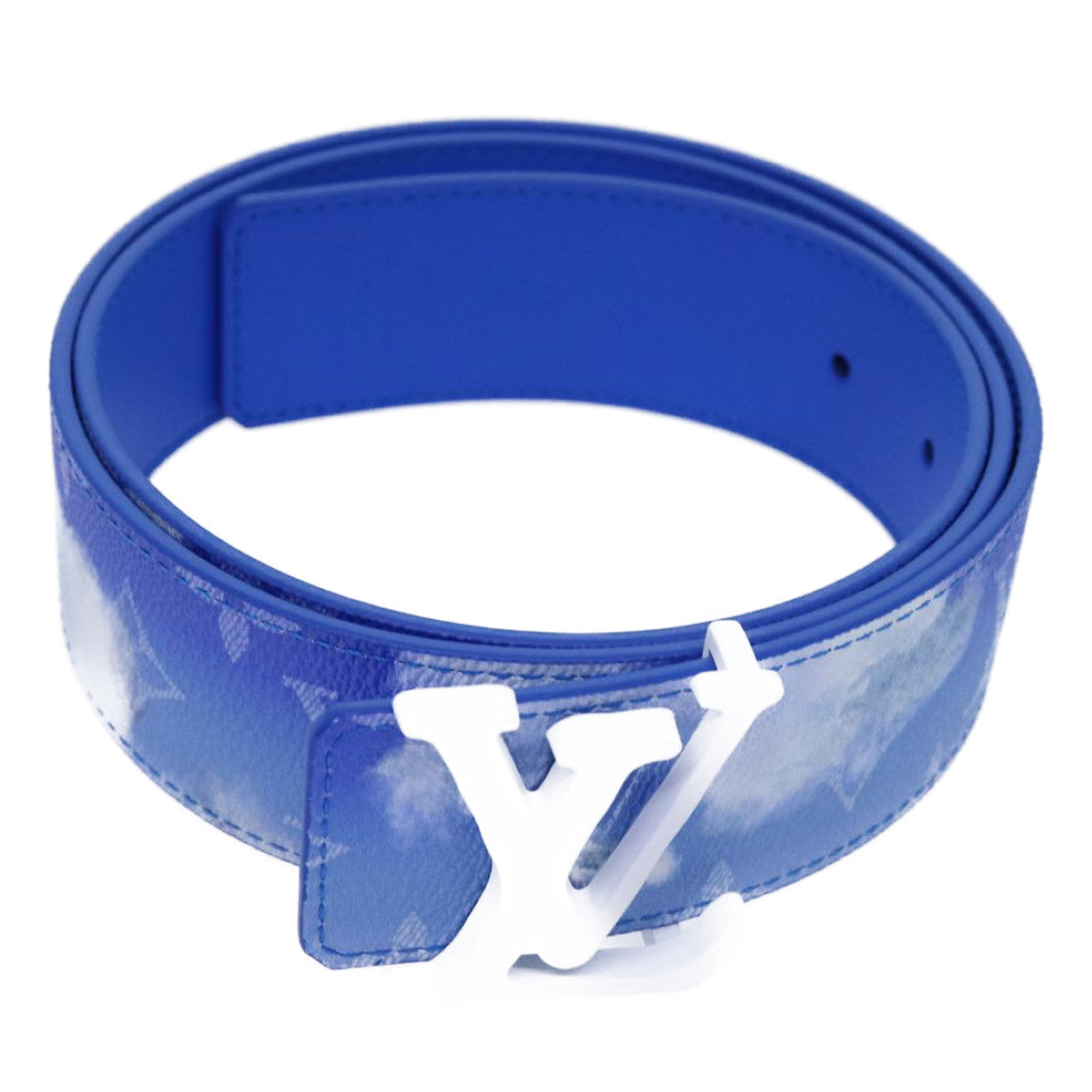 LOUIS VUITTON Monogram Clouds Ceinture LV Shape Belt 41.3"" MP261 LV 71236S
