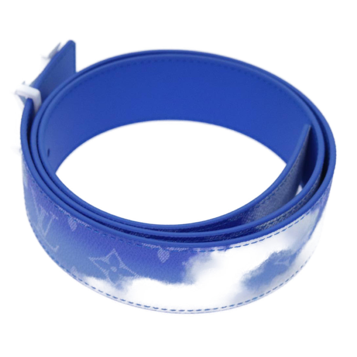 LOUIS VUITTON Monogram Clouds Ceinture LV Shape Belt 41.3"" MP261 LV 71236S