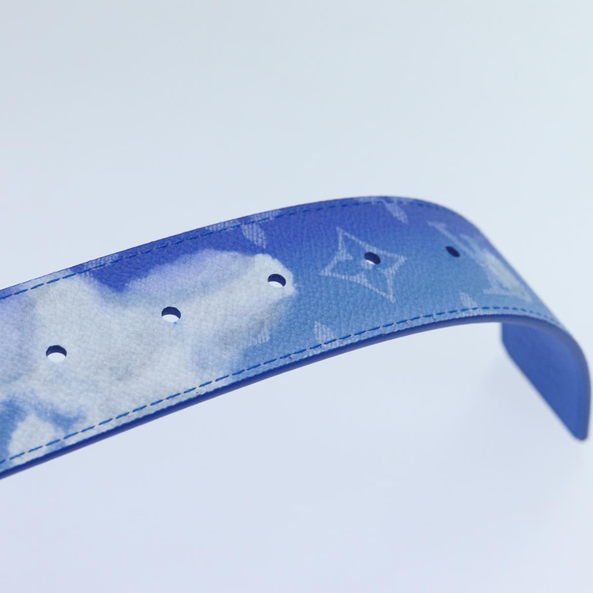 LOUIS VUITTON Monogram Clouds Ceinture LV Shape Belt 41.3"" MP261 LV 71236S