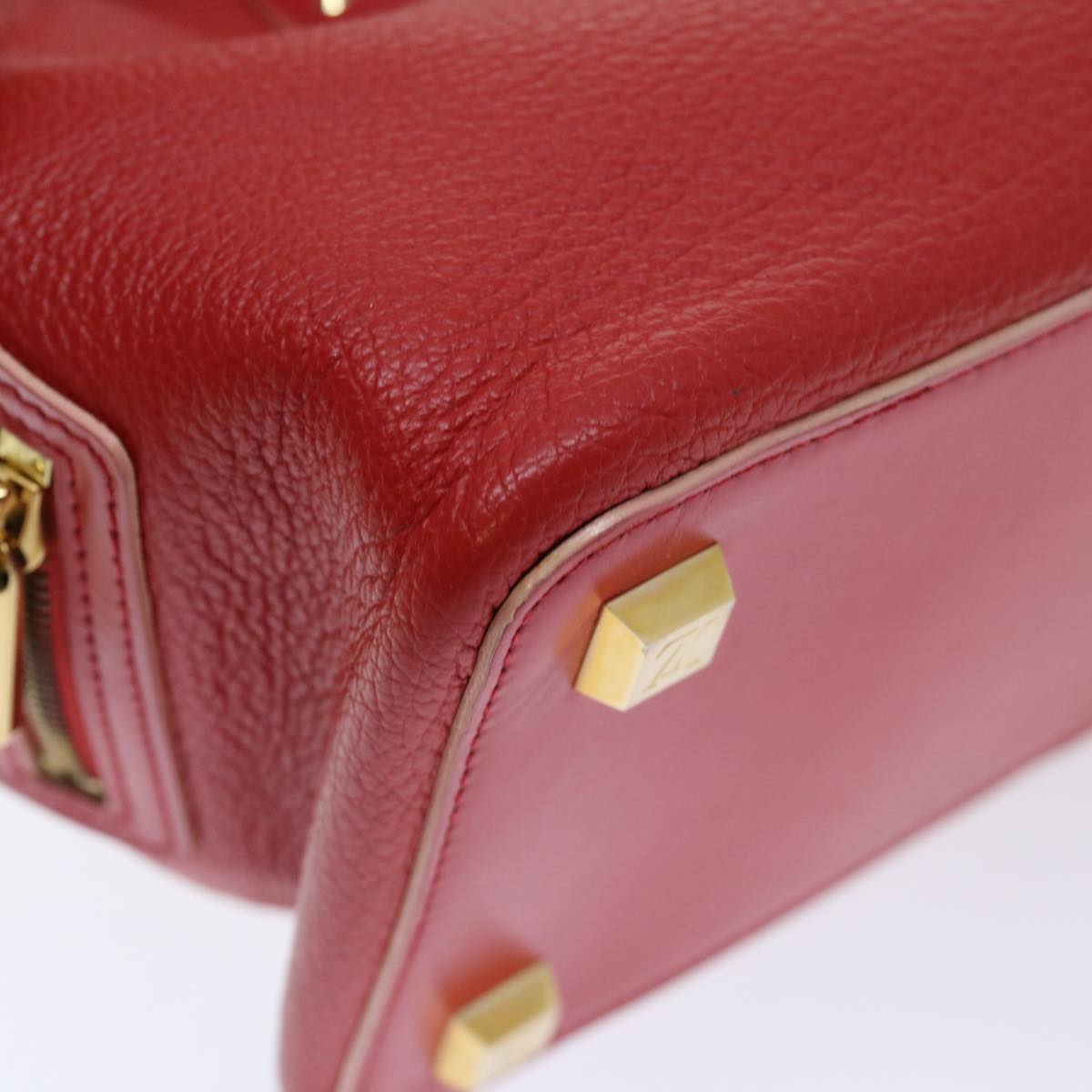 LOUIS VUITTON Suhari Angenu PM Hand Bag Leather Geranium M91843 LV 71249