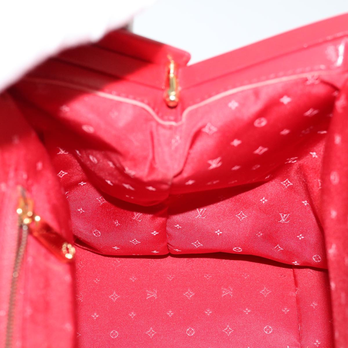 LOUIS VUITTON Suhari Angenu PM Hand Bag Leather Geranium M91843 LV 71249