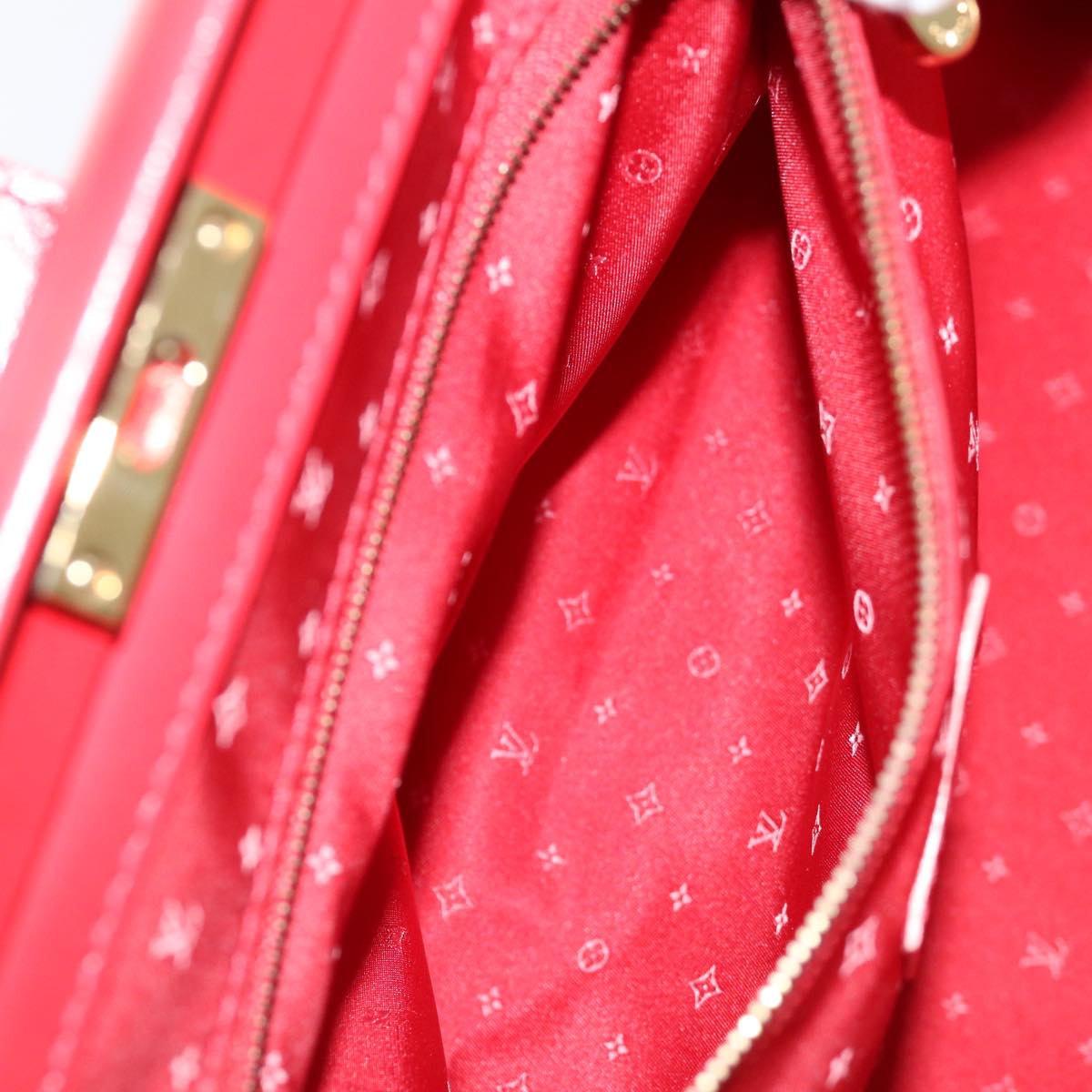 LOUIS VUITTON Suhari Angenu PM Hand Bag Leather Geranium M91843 LV 71249