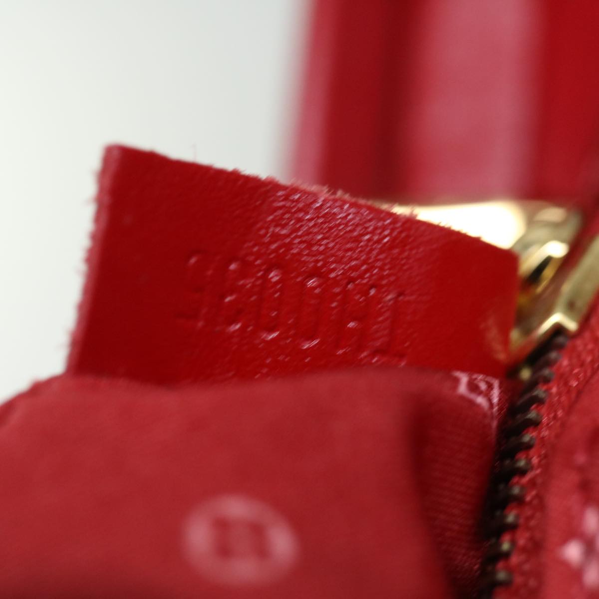 LOUIS VUITTON Suhari Angenu PM Hand Bag Leather Geranium M91843 LV 71249