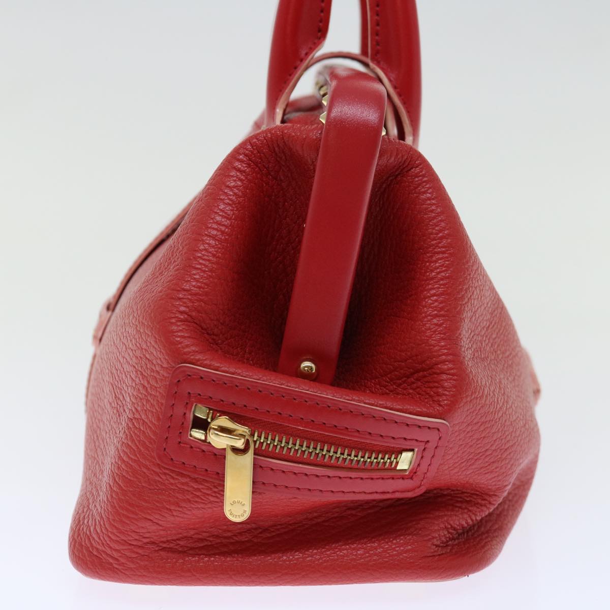 LOUIS VUITTON Suhari Angenu PM Hand Bag Leather Geranium M91843 LV 71249