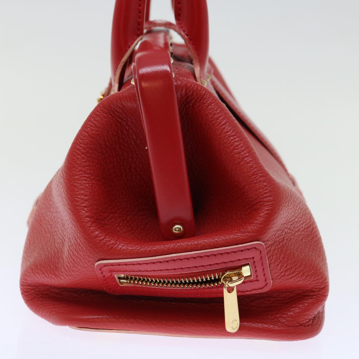 LOUIS VUITTON Suhari Angenu PM Hand Bag Leather Geranium M91843 LV 71249