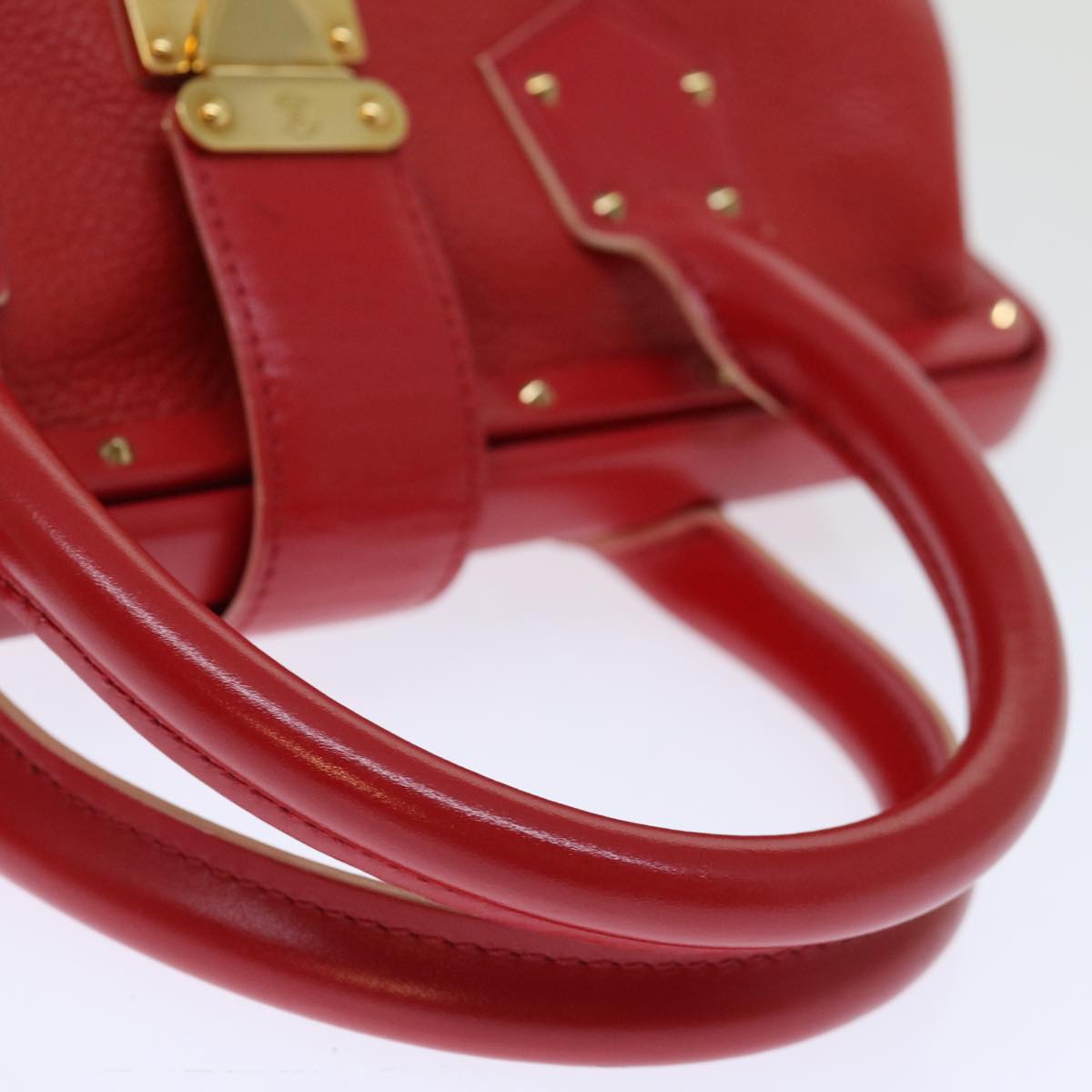 LOUIS VUITTON Suhari Angenu PM Hand Bag Leather Geranium M91843 LV 71249