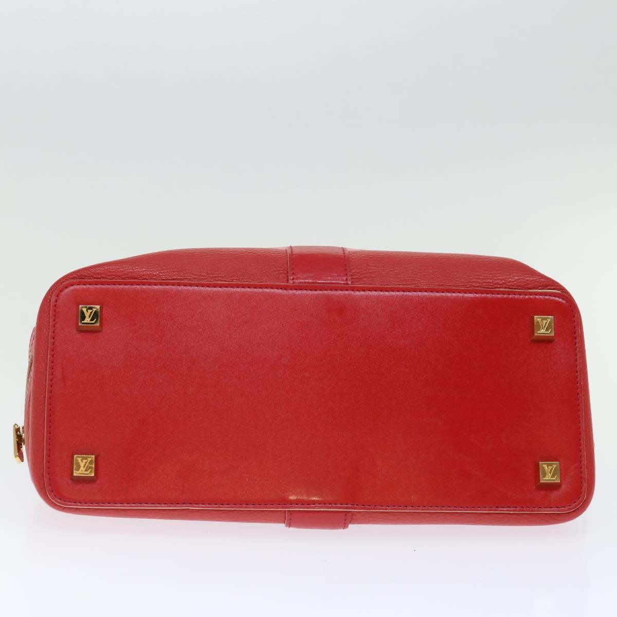 LOUIS VUITTON Suhari Angenu PM Hand Bag Leather Geranium M91843 LV 71249