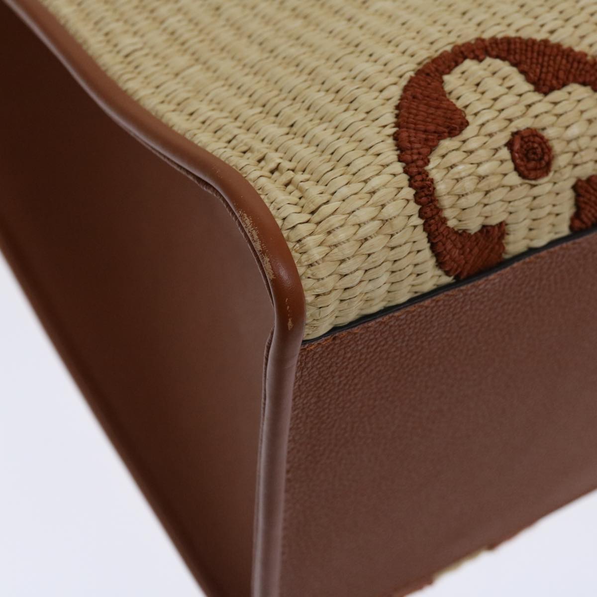 LOUIS VUITTON Monogram Raffia On The Go GM Tote Bag Beige M57644 LV 71272SA