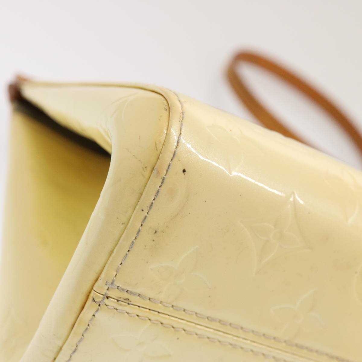 LOUIS VUITTON Monogram Vernis Roxbury Drive Hand Bag Perle M91374 LV 71280