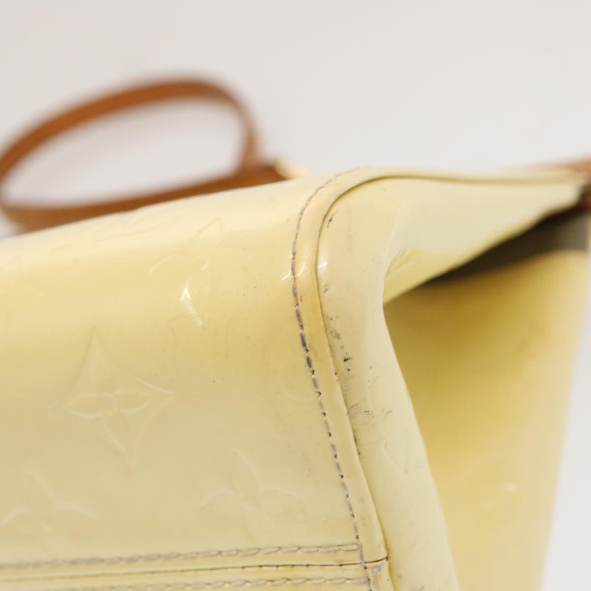 LOUIS VUITTON Monogram Vernis Roxbury Drive Hand Bag Perle M91374 LV 71280