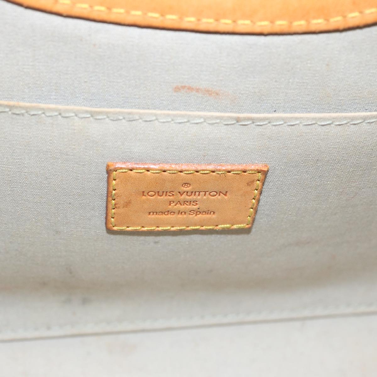 LOUIS VUITTON Monogram Vernis Roxbury Drive Hand Bag Perle M91374 LV 71280
