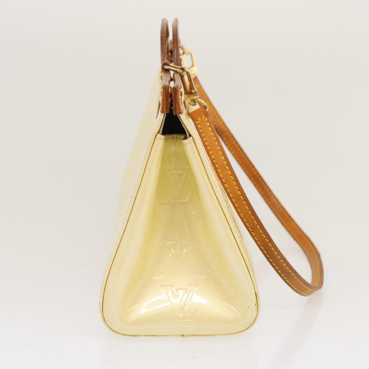 LOUIS VUITTON Monogram Vernis Roxbury Drive Hand Bag Perle M91374 LV 71280