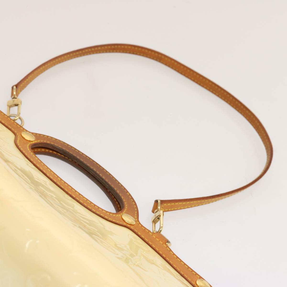 LOUIS VUITTON Monogram Vernis Roxbury Drive Hand Bag Perle M91374 LV 71280
