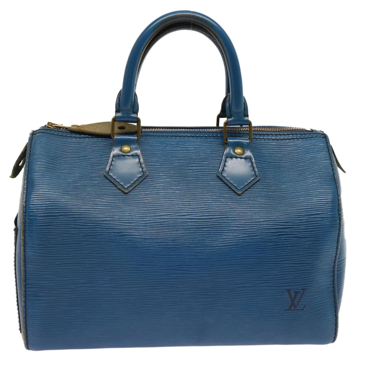 LOUIS VUITTON Epi Speedy 25 Hand Bag Toledo Blue M43015 LV 71281