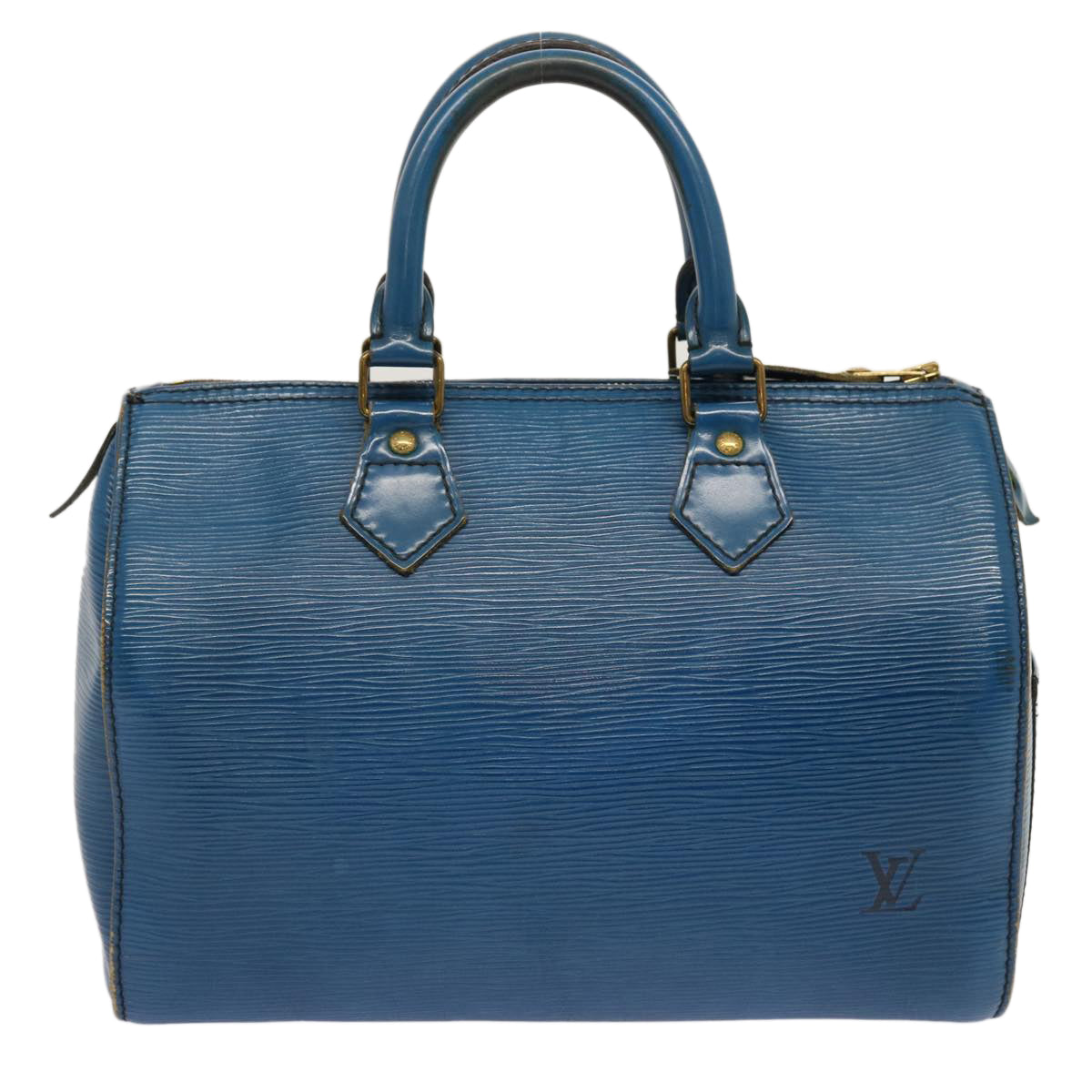 LOUIS VUITTON Epi Speedy 25 Hand Bag Toledo Blue M43015 LV 71281