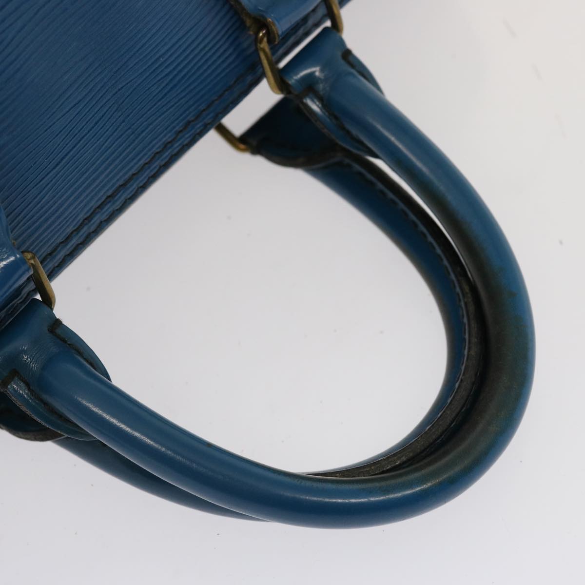 LOUIS VUITTON Epi Speedy 25 Hand Bag Toledo Blue M43015 LV 71281