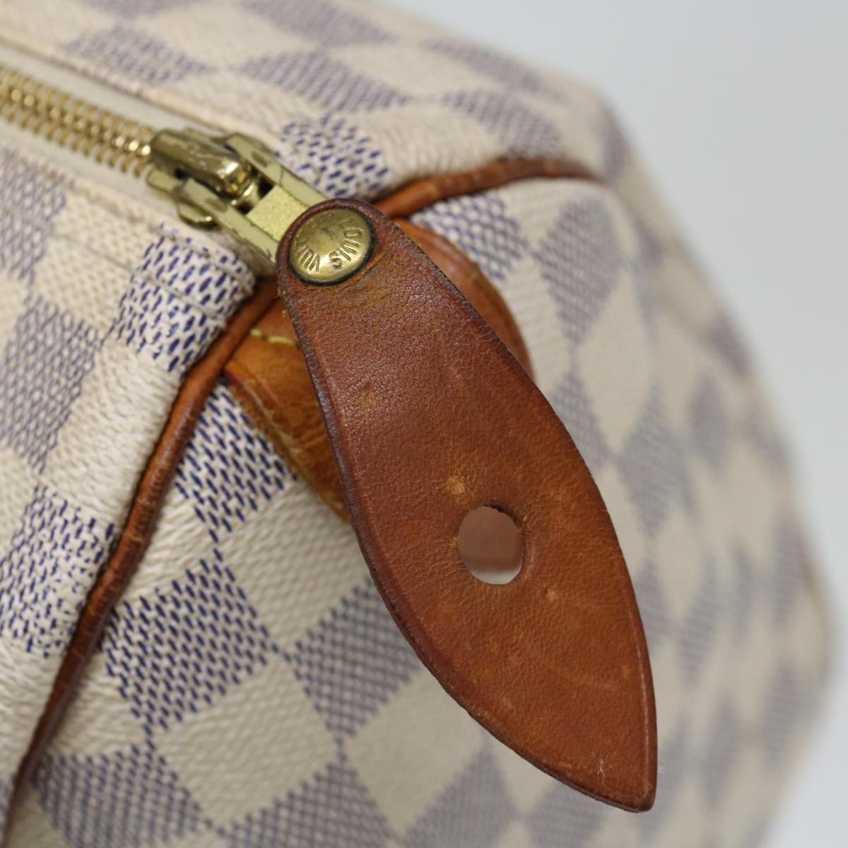 LOUIS VUITTON Damier Azur Speedy 30 Hand Bag N41533 LV 71286