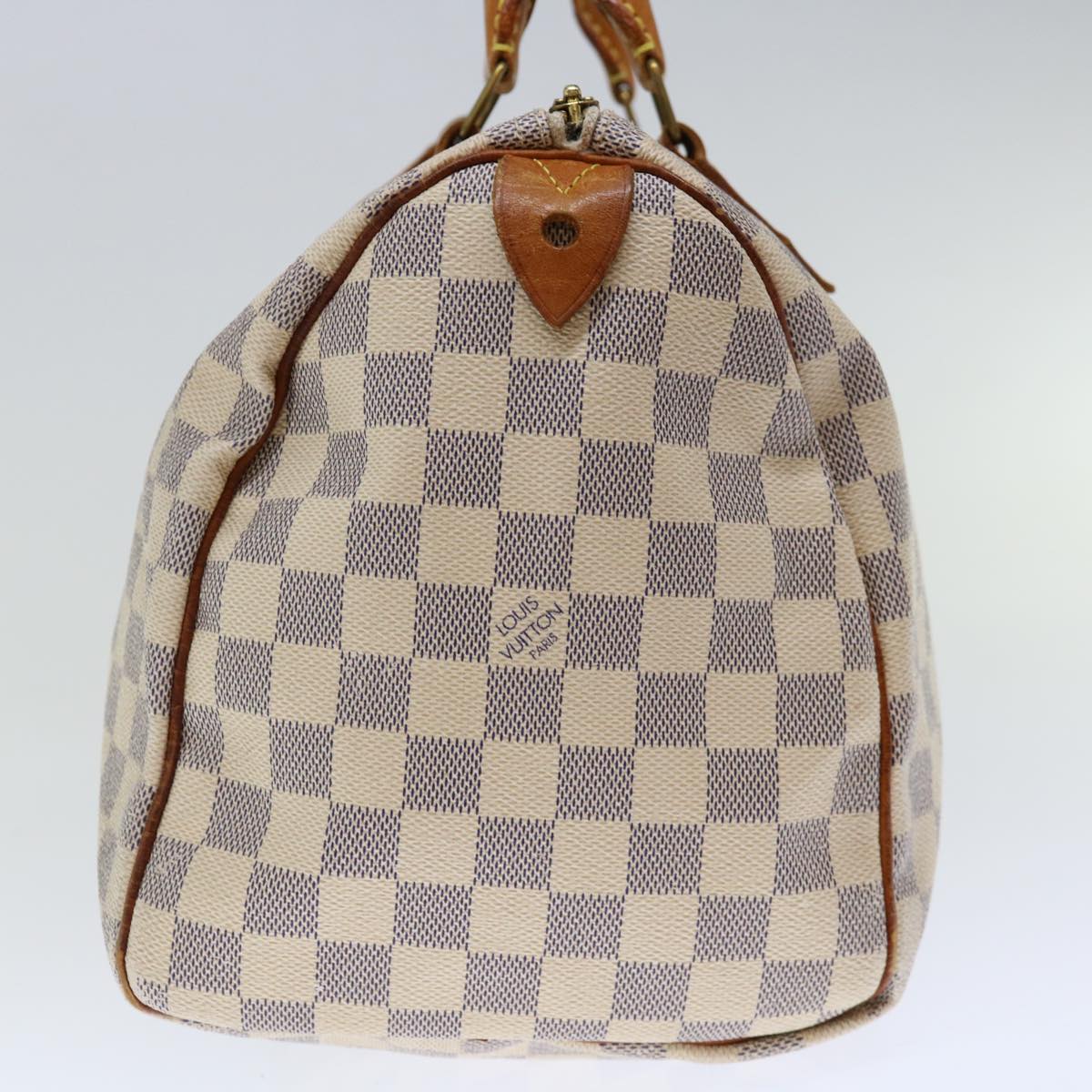 LOUIS VUITTON Damier Azur Speedy 30 Hand Bag N41533 LV 71286