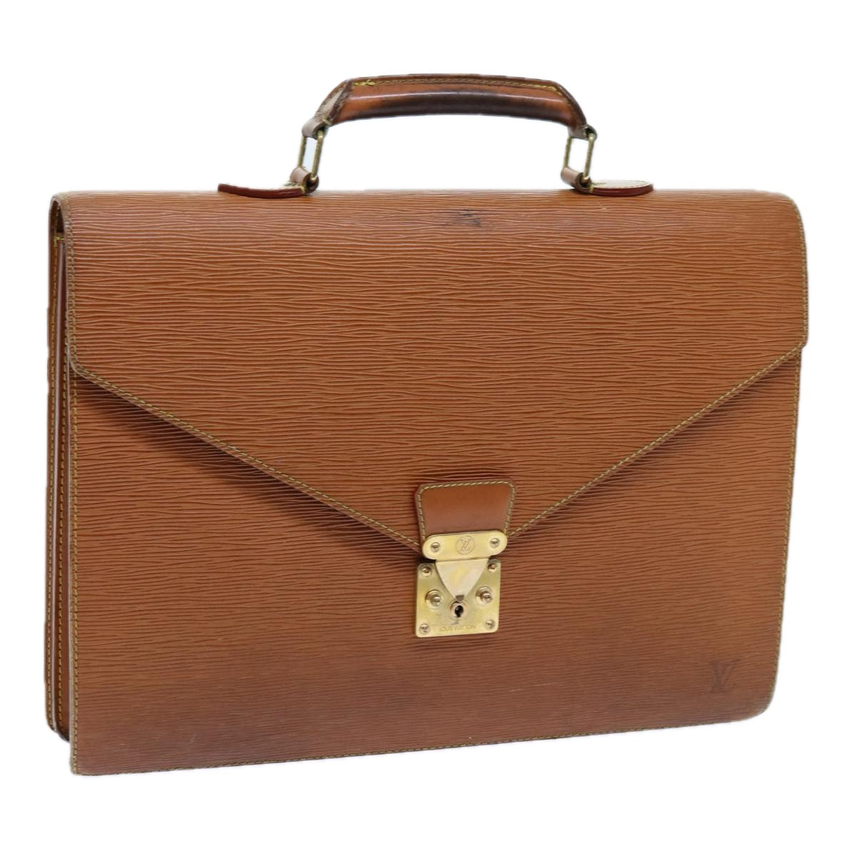 LOUIS VUITTON Epi Serviette Conseiller Briefcase Brown M54423 LV 71291