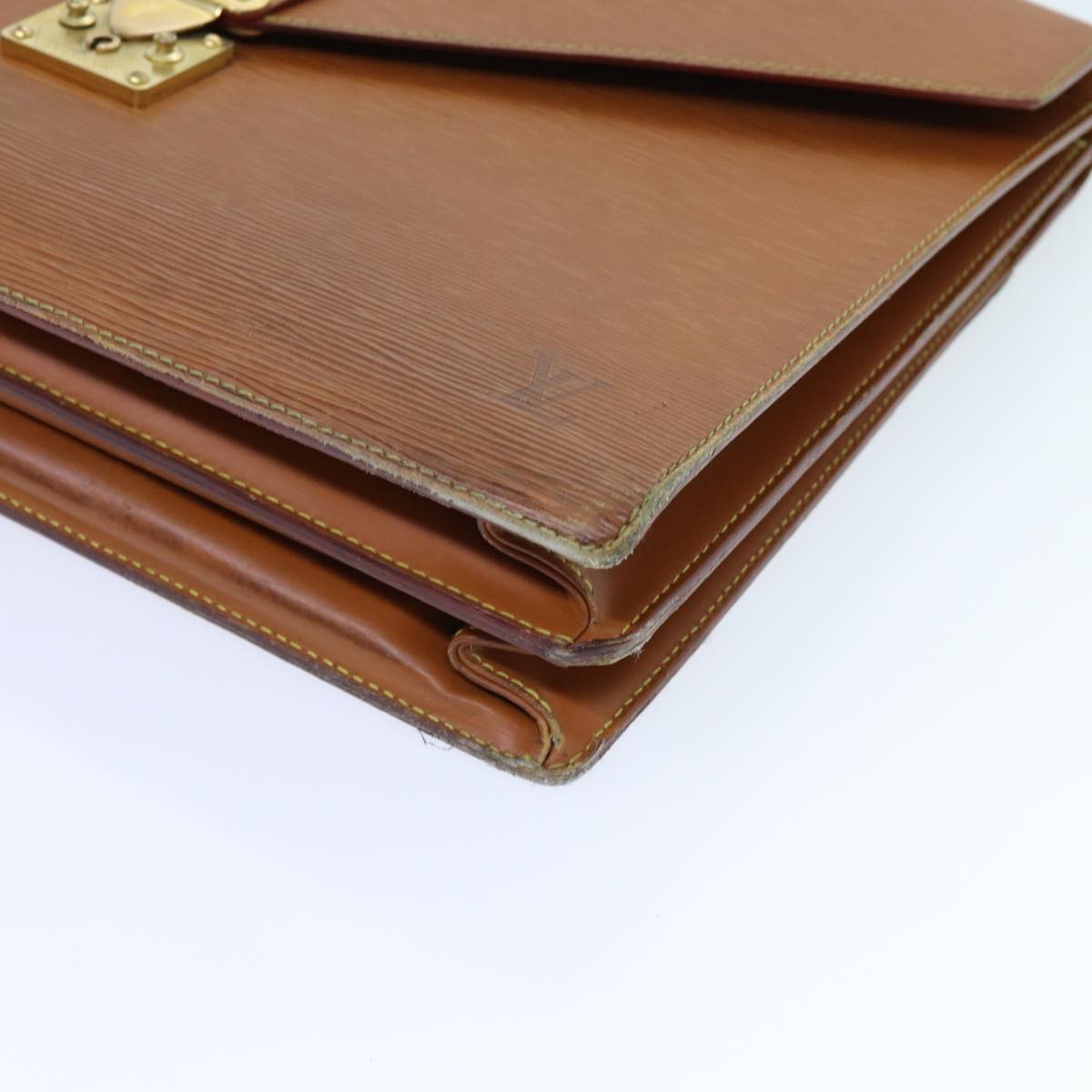 LOUIS VUITTON Epi Serviette Conseiller Briefcase Brown M54423 LV 71291