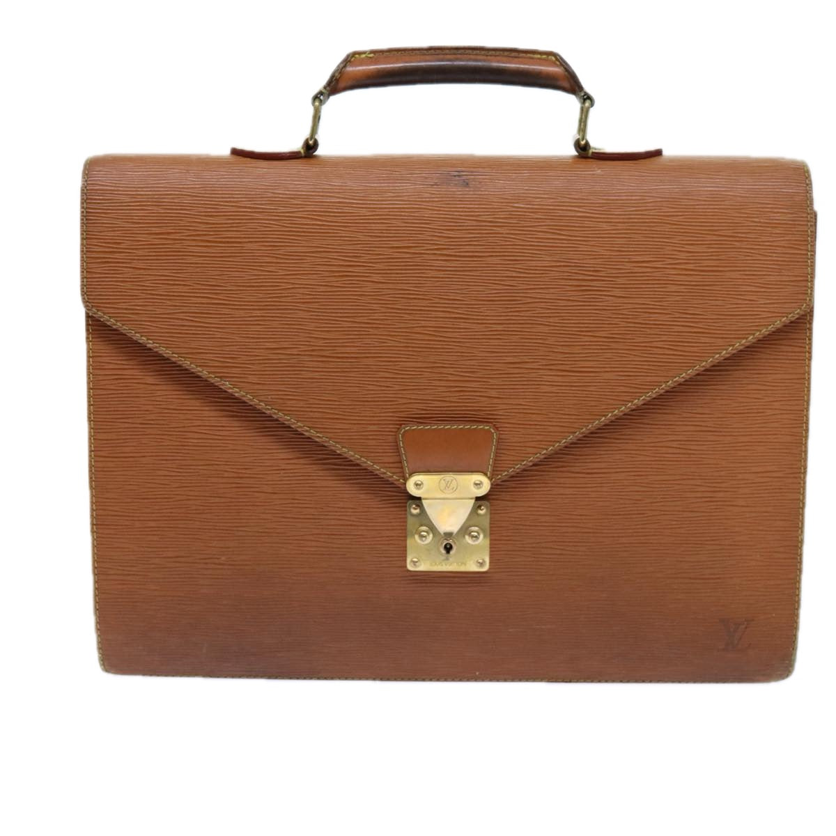 LOUIS VUITTON Epi Serviette Conseiller Briefcase Brown M54423 LV 71291