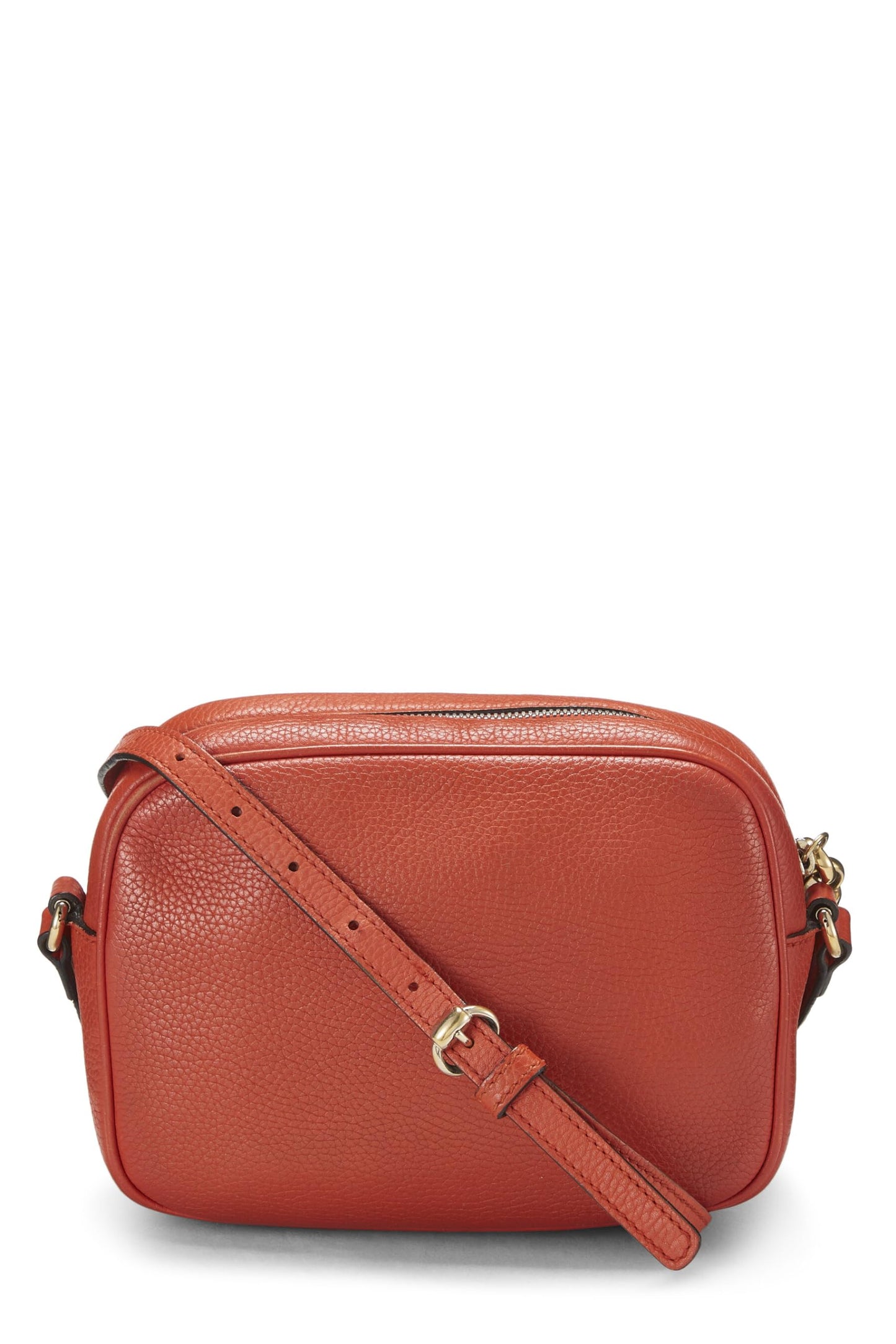 Gucci,  Orange Grained Leather Soho Disco, Orange
