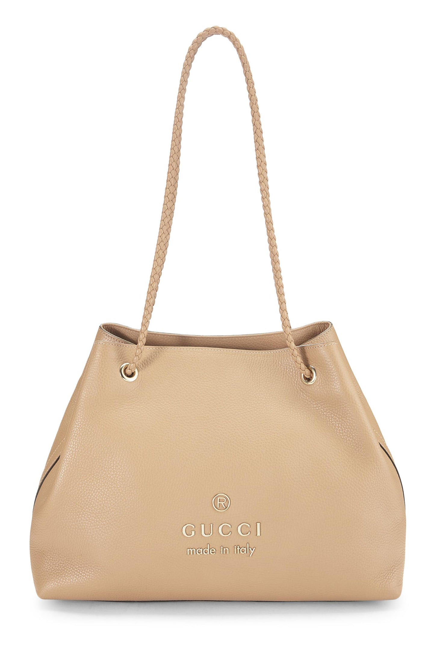 Gucci,  Beige Leather Gifford Tote, Beige