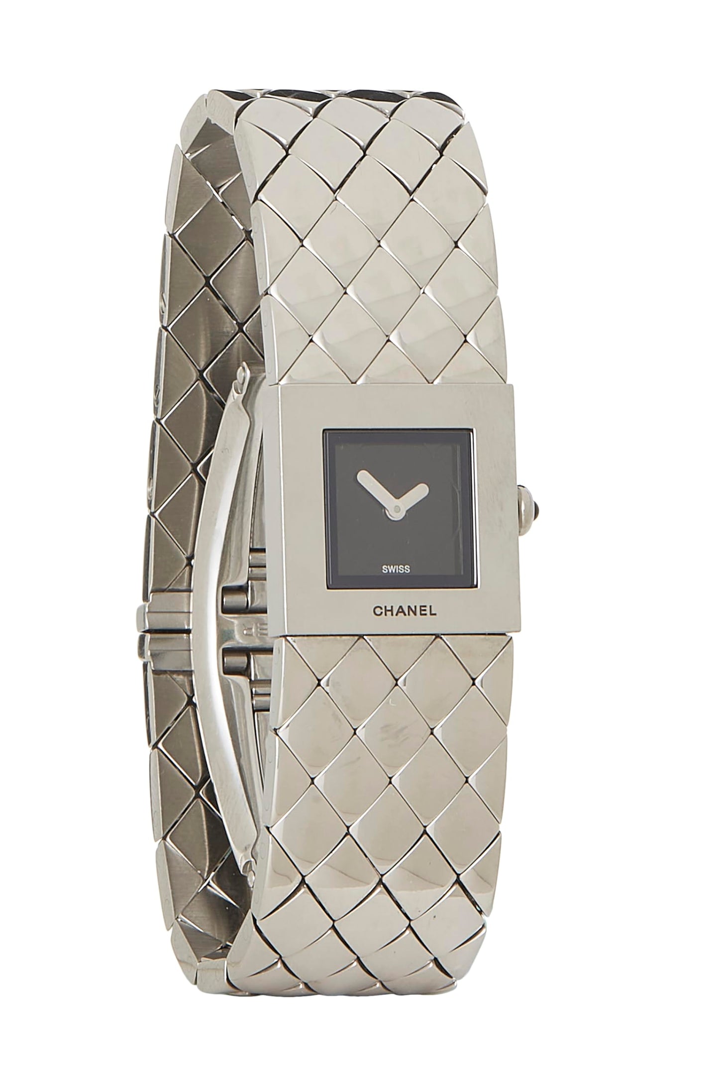 Chanel,  Stainless Steel MatelassÃƒÆ’Ã‚Â© Watch, Black