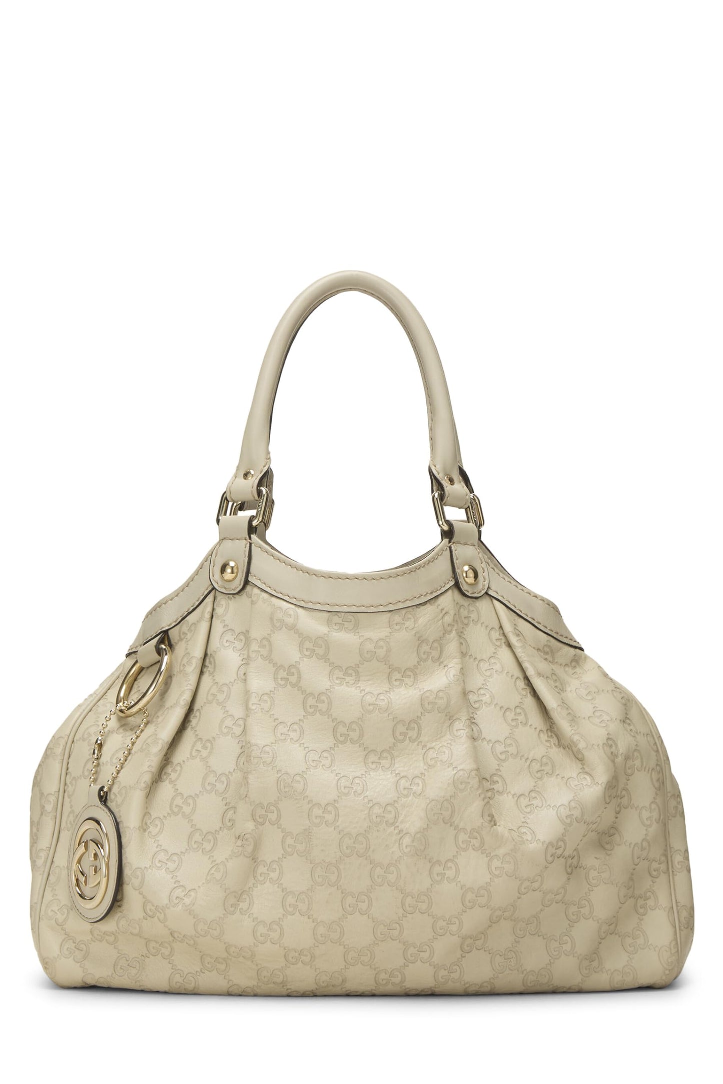 Gucci,  Cream Guccissima Sukey Tote, White