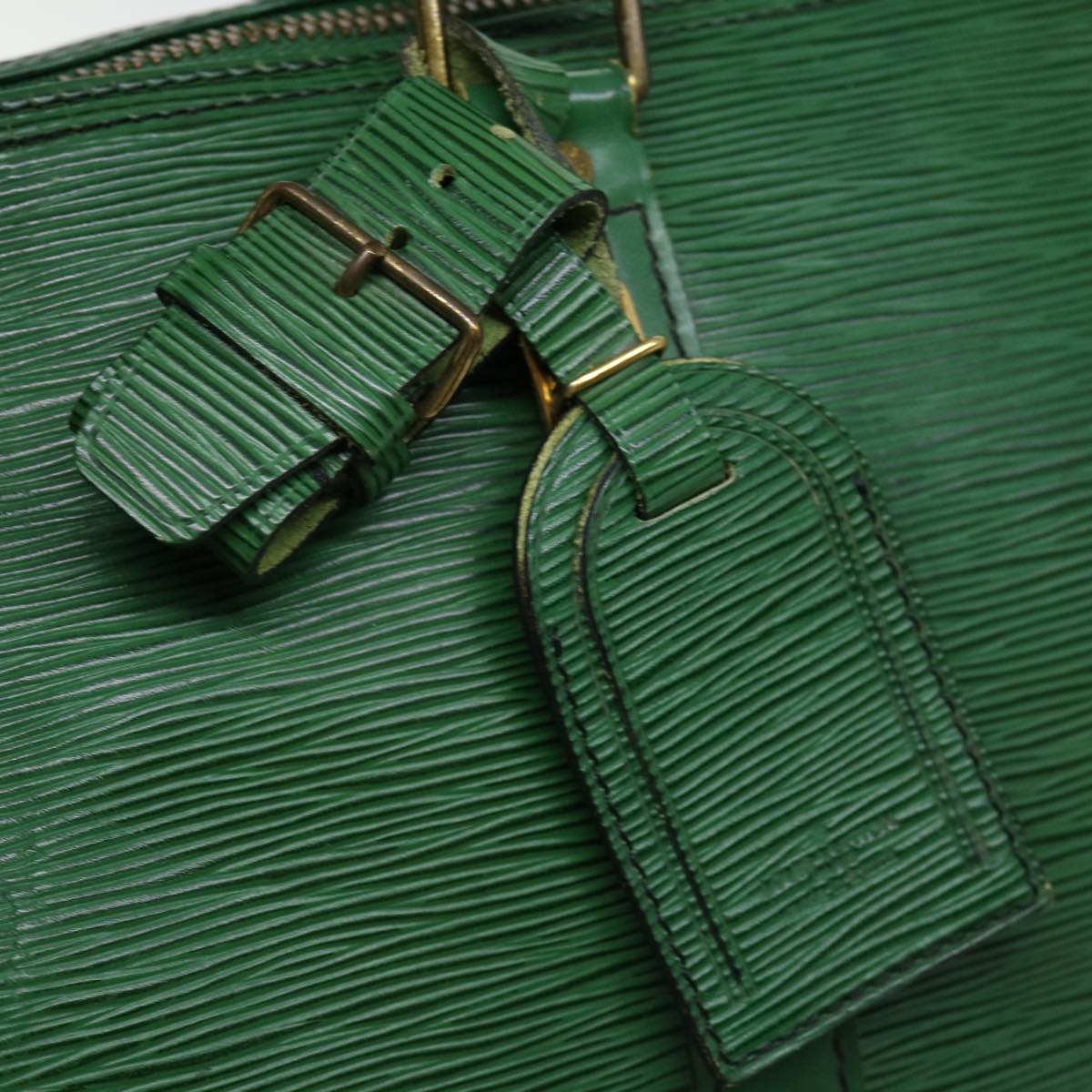 LOUIS VUITTON Epi Keepall 45 Boston Bag Green M42974 LV 71344